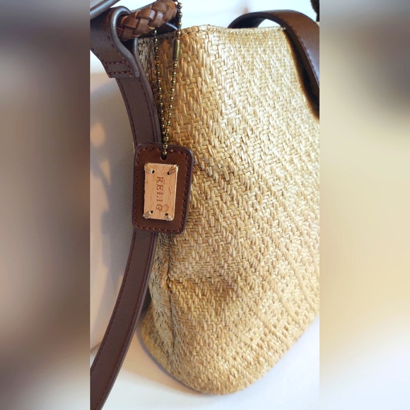 Vtg Relic by Fossil Woven Shoulder Purse - Picture 12 of 14